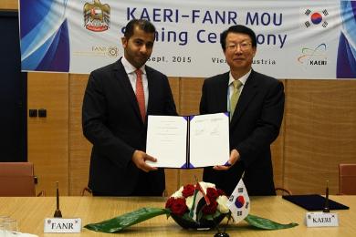 KAERI and FANR signed MOU to promote cooperation in nuclear safety