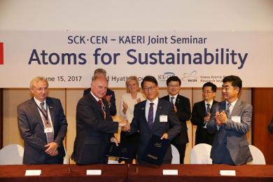 KAERI, SCK∙CEN Signed a Memorandum of Understanding on Nuclear Technology Cooperation